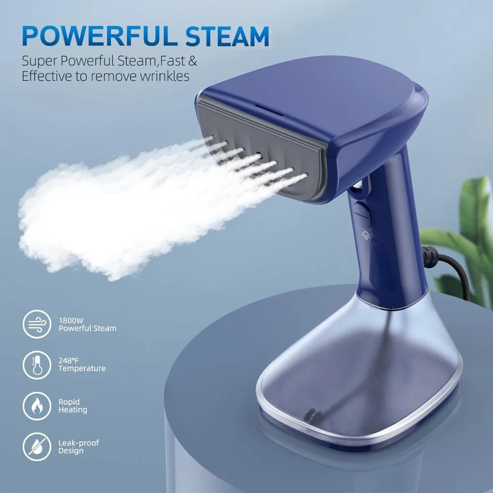 Steamer for Clothes - 1800W Powerful Steam Easy Use
