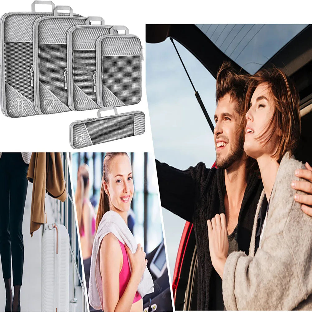 5 Set Compression Packing Cubes for Travel Essentials