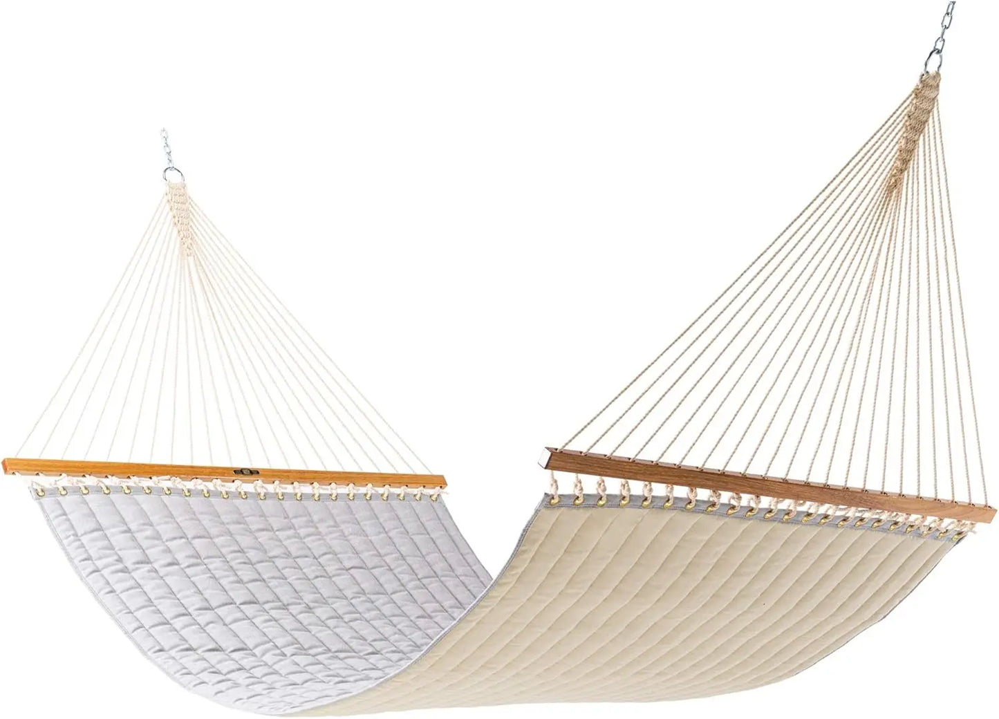Spectrum Indigo Sunbrella Quilted Hammock with Extension Chains