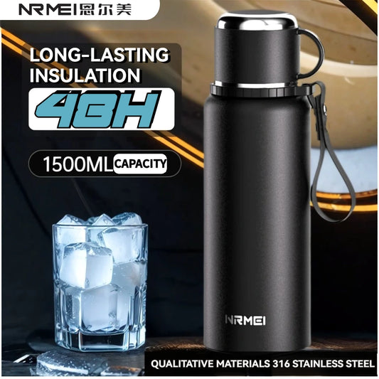 nRMEi Vacuum Thermos Flask Insulated Stainless Water Bottle