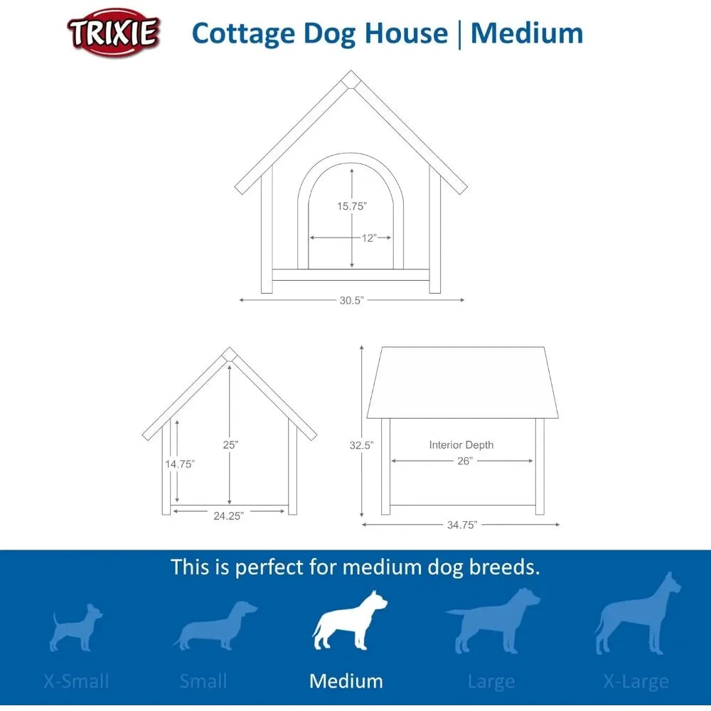 Natura Cottage Dog House Medium Foldable Dog Playpen