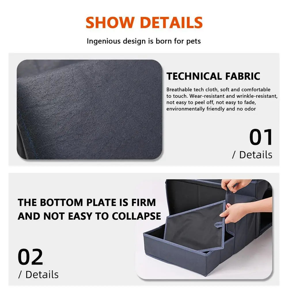 Foldable Dog Steps Dog Stair Portable Dog Steps With Storage Box