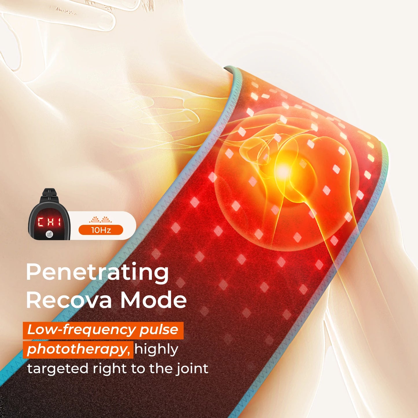 XceeFit Red Light Therapy Belt Near Infrared Pain Relief