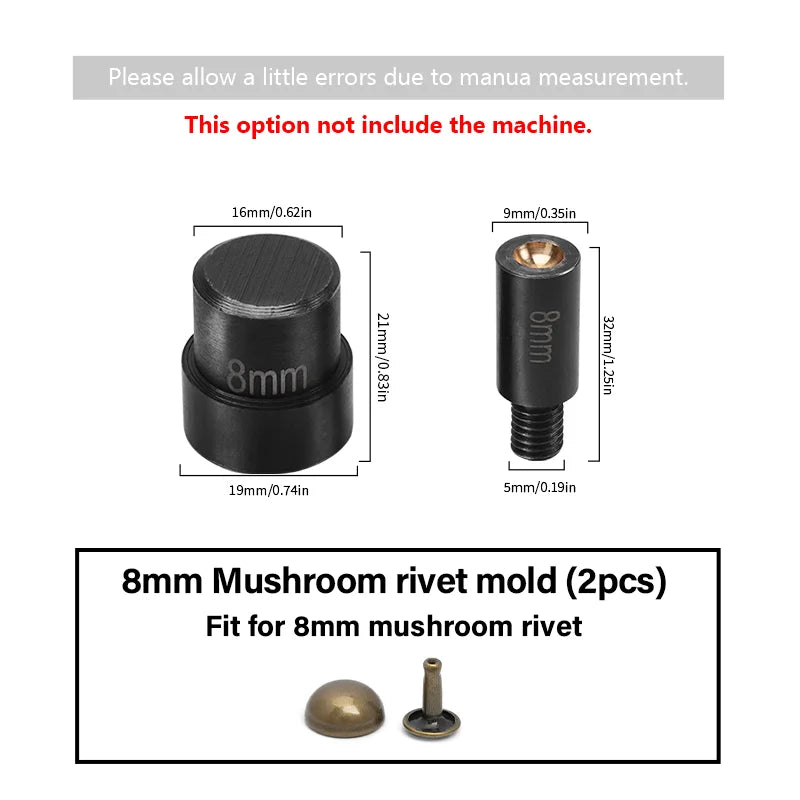 WUTA Manual Button Installation Tool Mute Punching Rivets