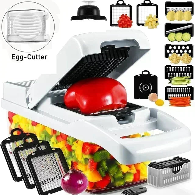 12 In 1 Multifunctional Vegetable Cutter Food Chopper Slicer
