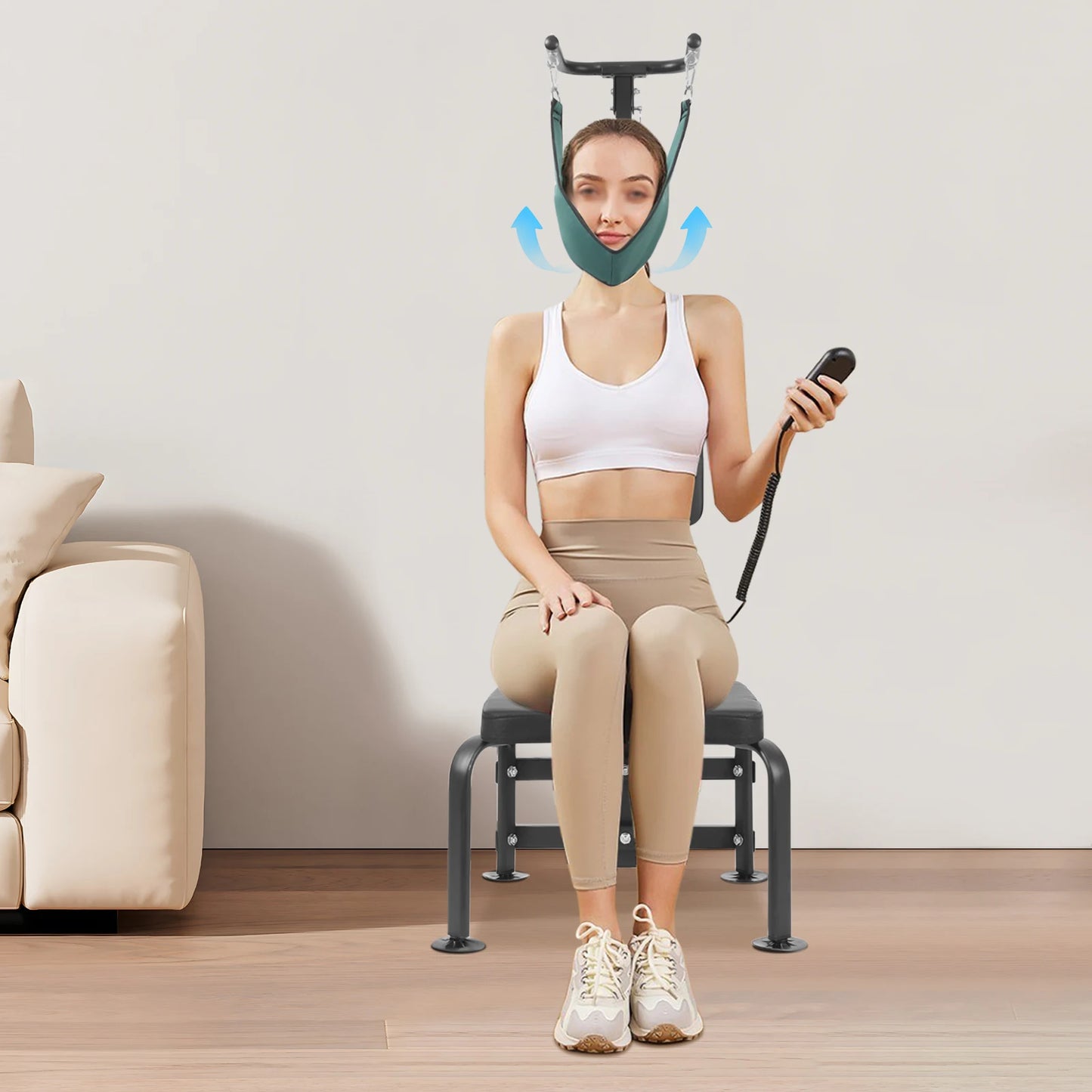 Hign-concerned Electric Cervical Traction Device With Remote Control