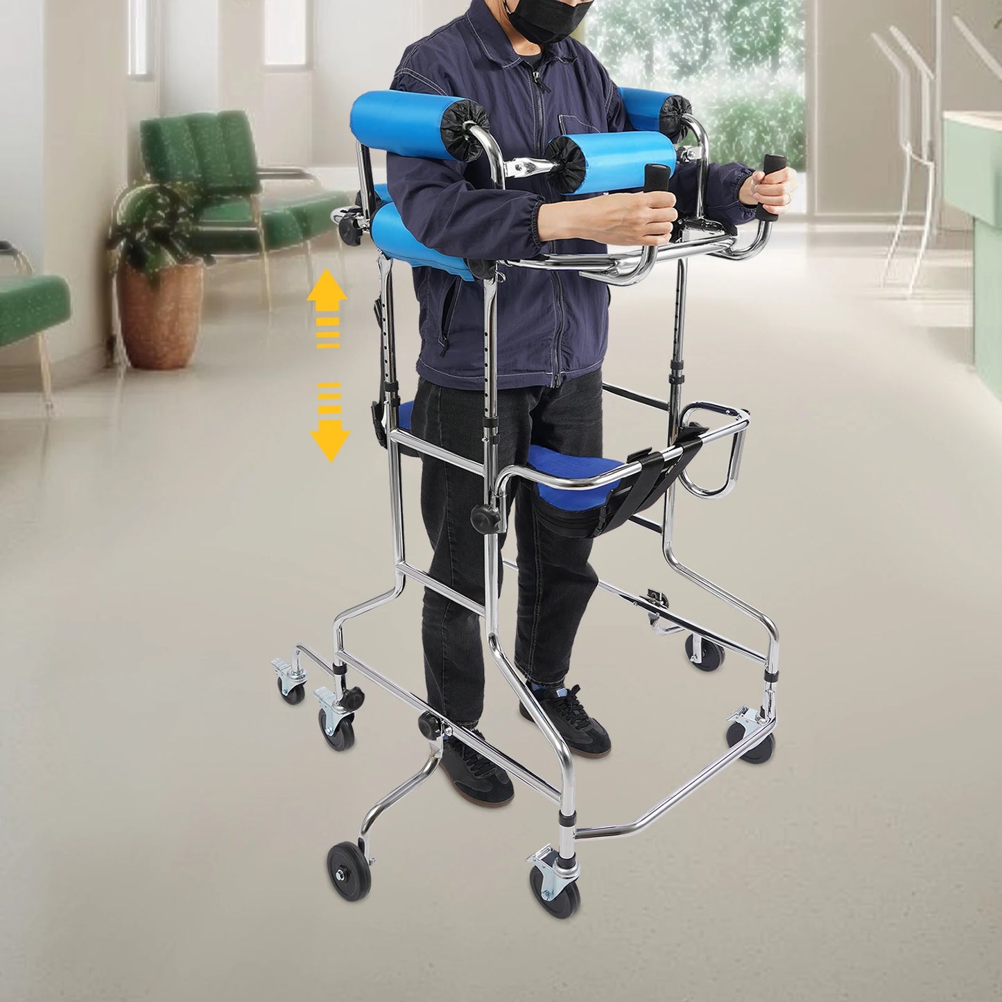 Origin Adjustable Width Lower Limb Rehabilitation Device With Brakes