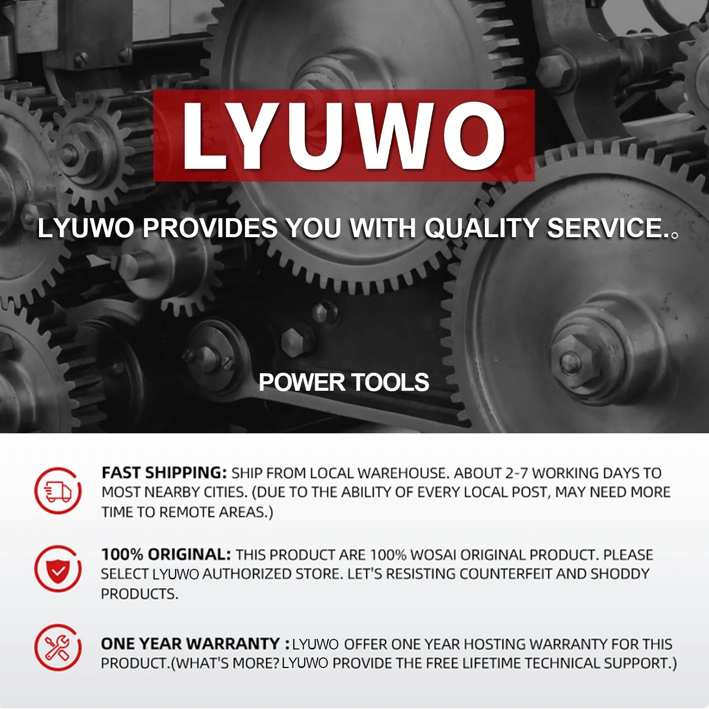 LYUWO 3/8 Rechargeable Electric Ratchet Set Tool 2 Batteries