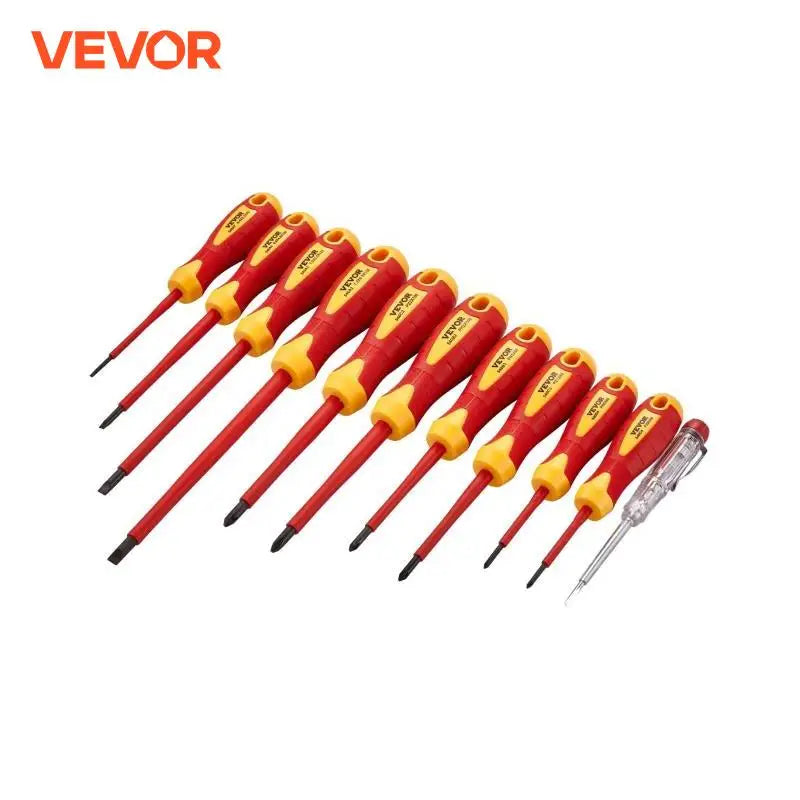 VEVOR Insulated Screwdriver Set Professional Electrical Screwdriver Set 1000V Insulated Electrician Tool Set Magnetic Phillips