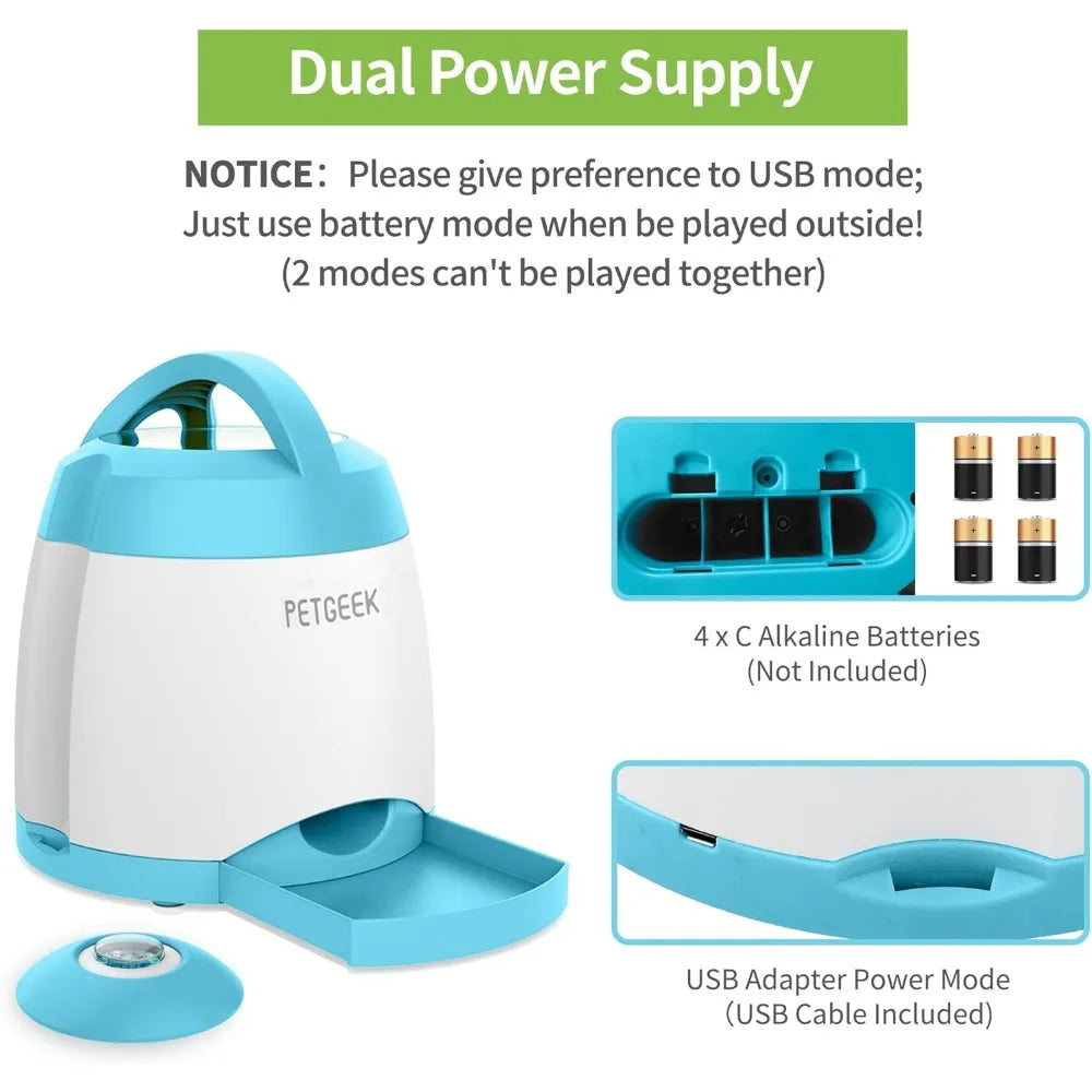 Automatic Dog Treat Dispenser Interactive Dogs Toys Treat