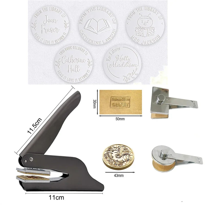 Customized Embossed Stamp Personalized Custom Book Embosser
