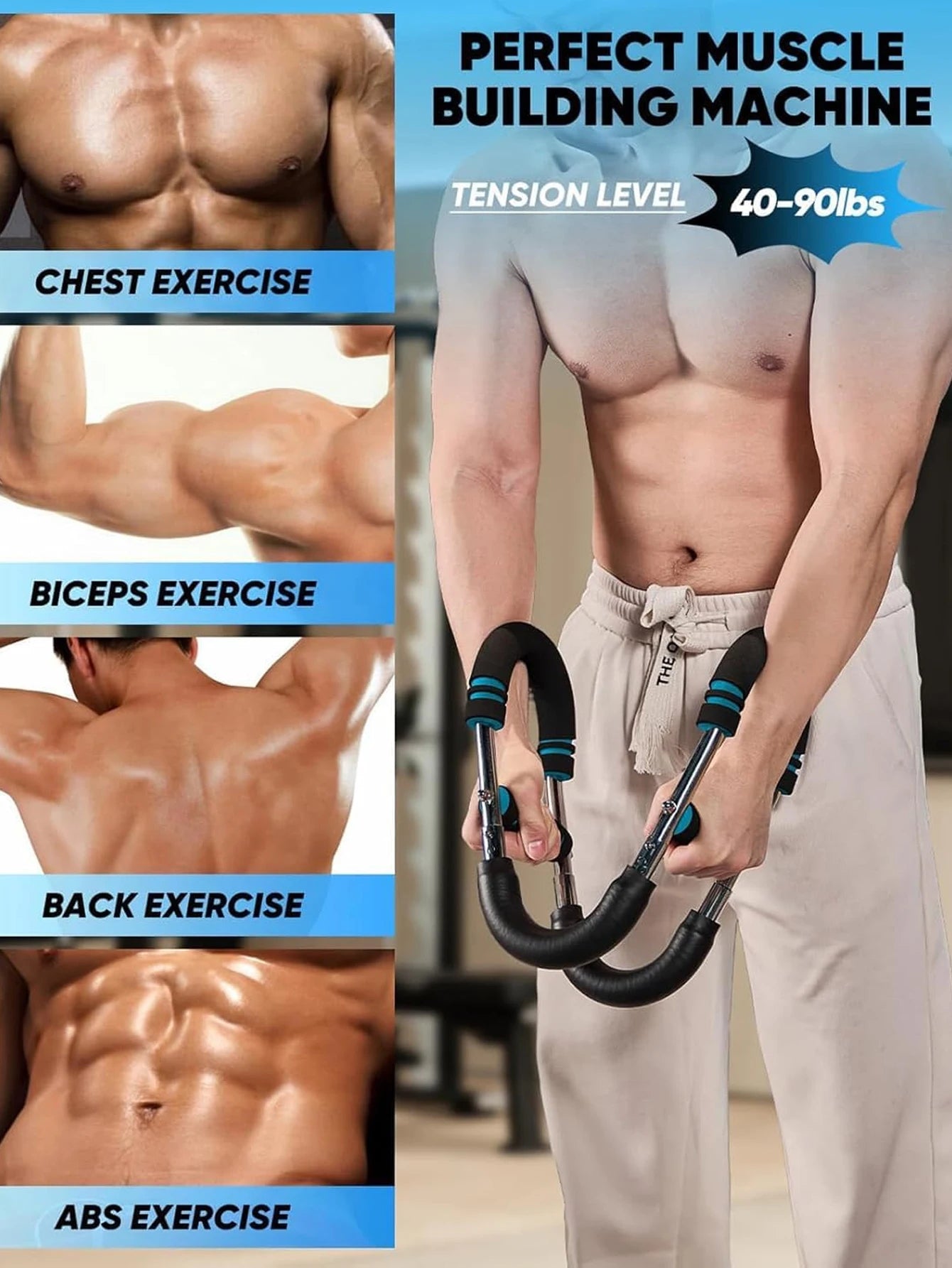 Ultimate Arm Trainer Chest Expander And Shoulder Exerciser