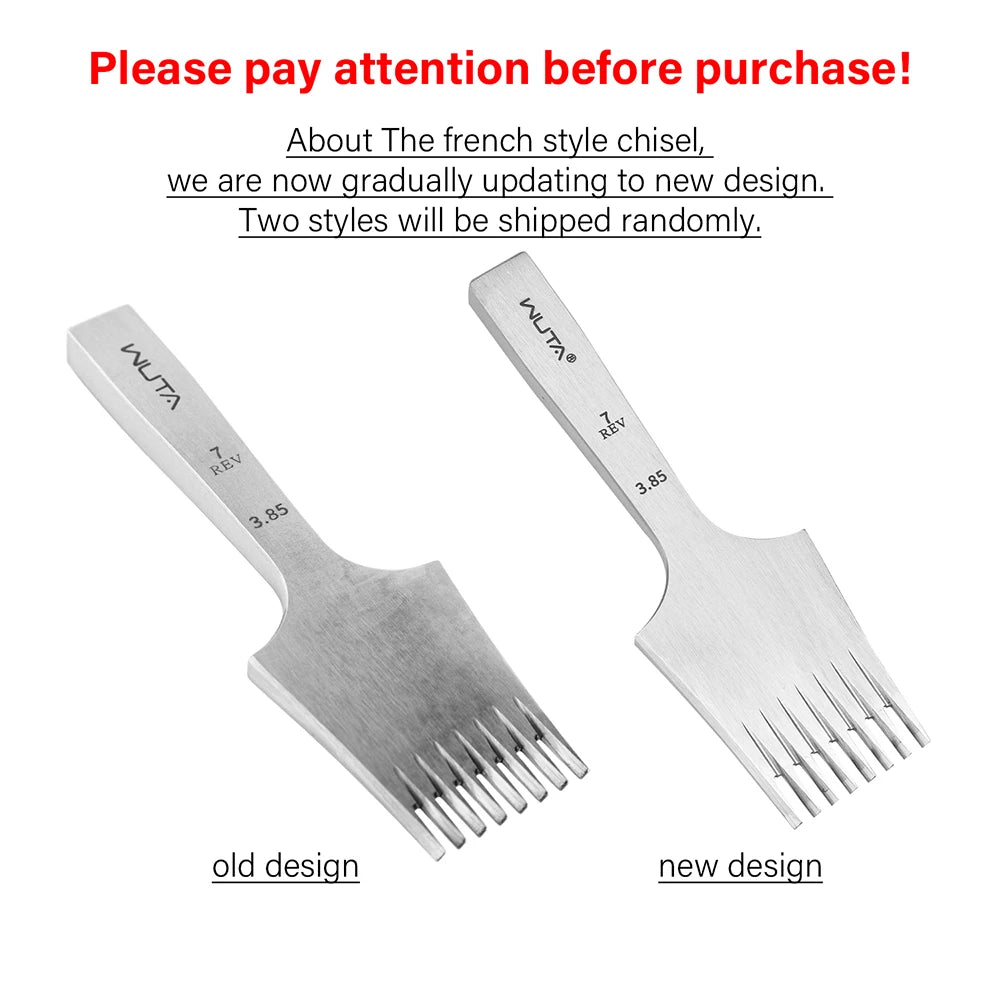 WUTA 1pc High Quality Sharp Leather Chisel French Style Punch