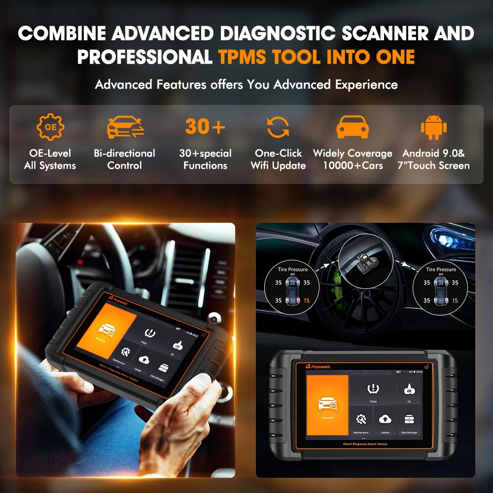 FOXWELL NT809TS TPMS Programming Tool All Systems Scanner