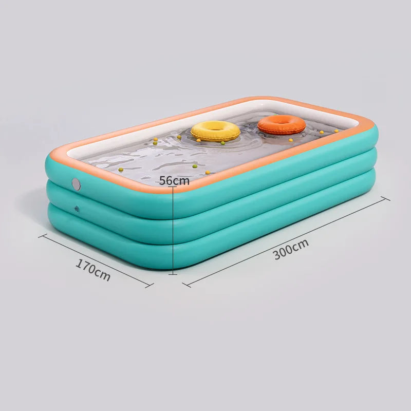 Easy-Setup Inflatable Swimming Pool for Family Fun