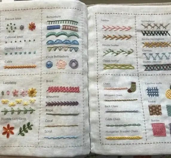 Stitch Book DIY Embroidery Book Creative Sewing Book Binder