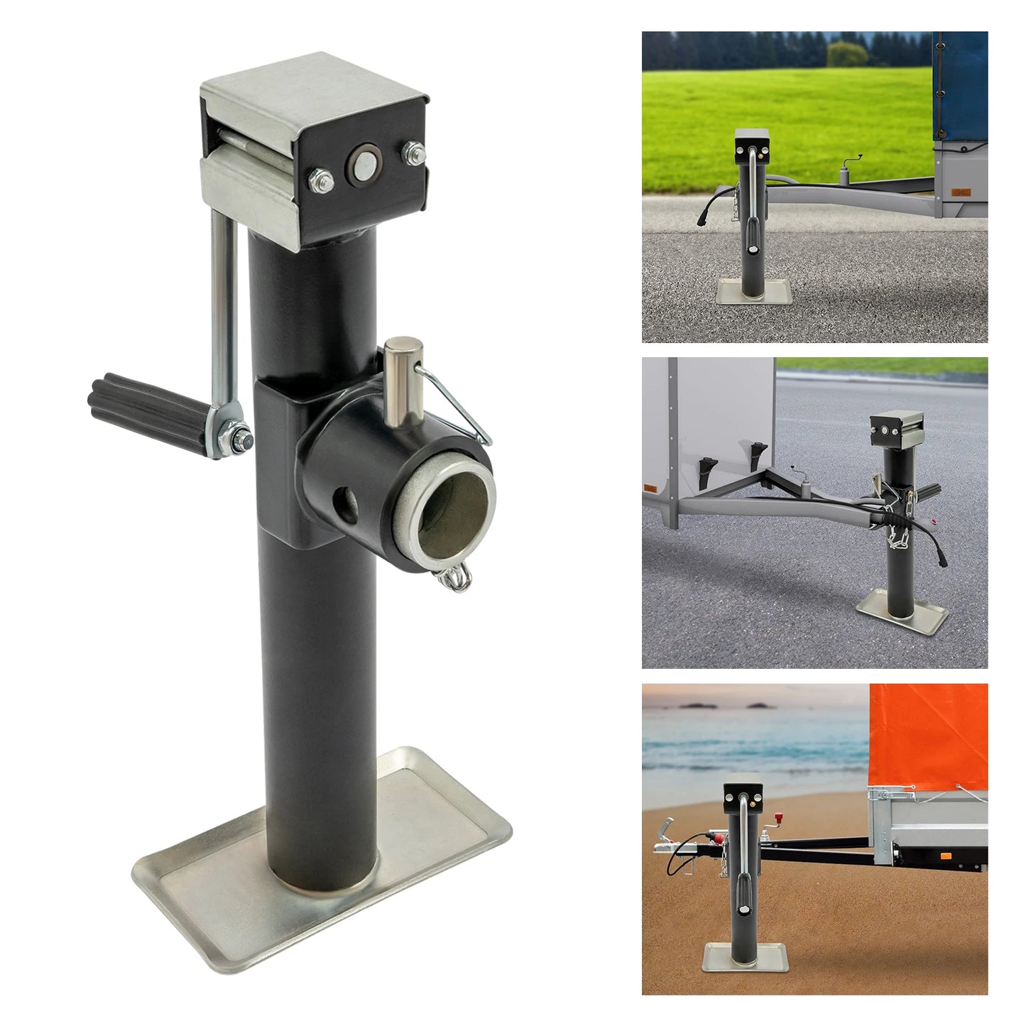 Manual Car Jack Heavy Duty Steel With Support Base