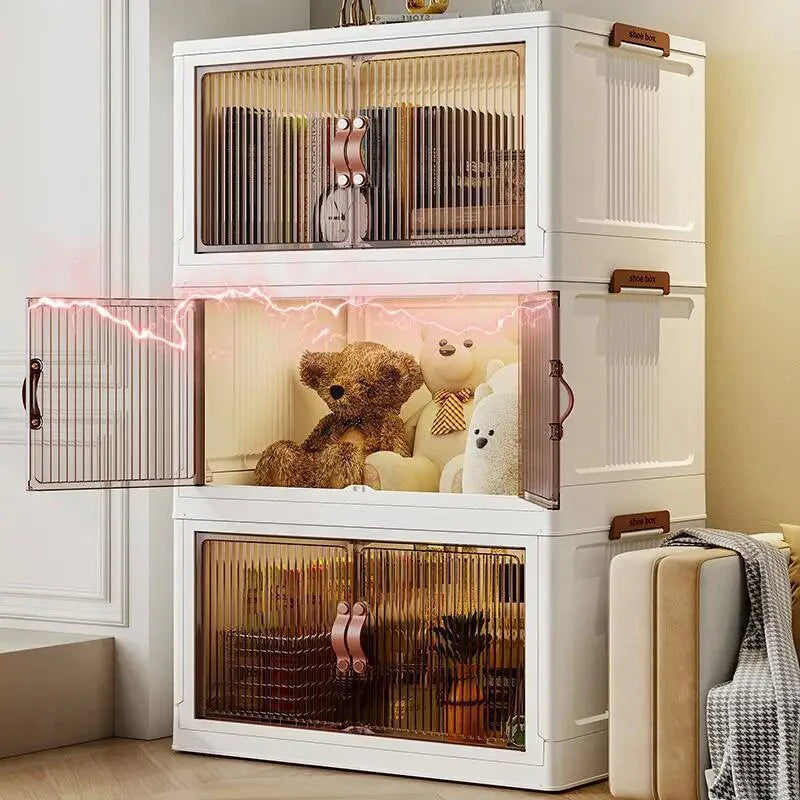 Collapsible Storage Bins With Lids And Wheels For Office Dorm