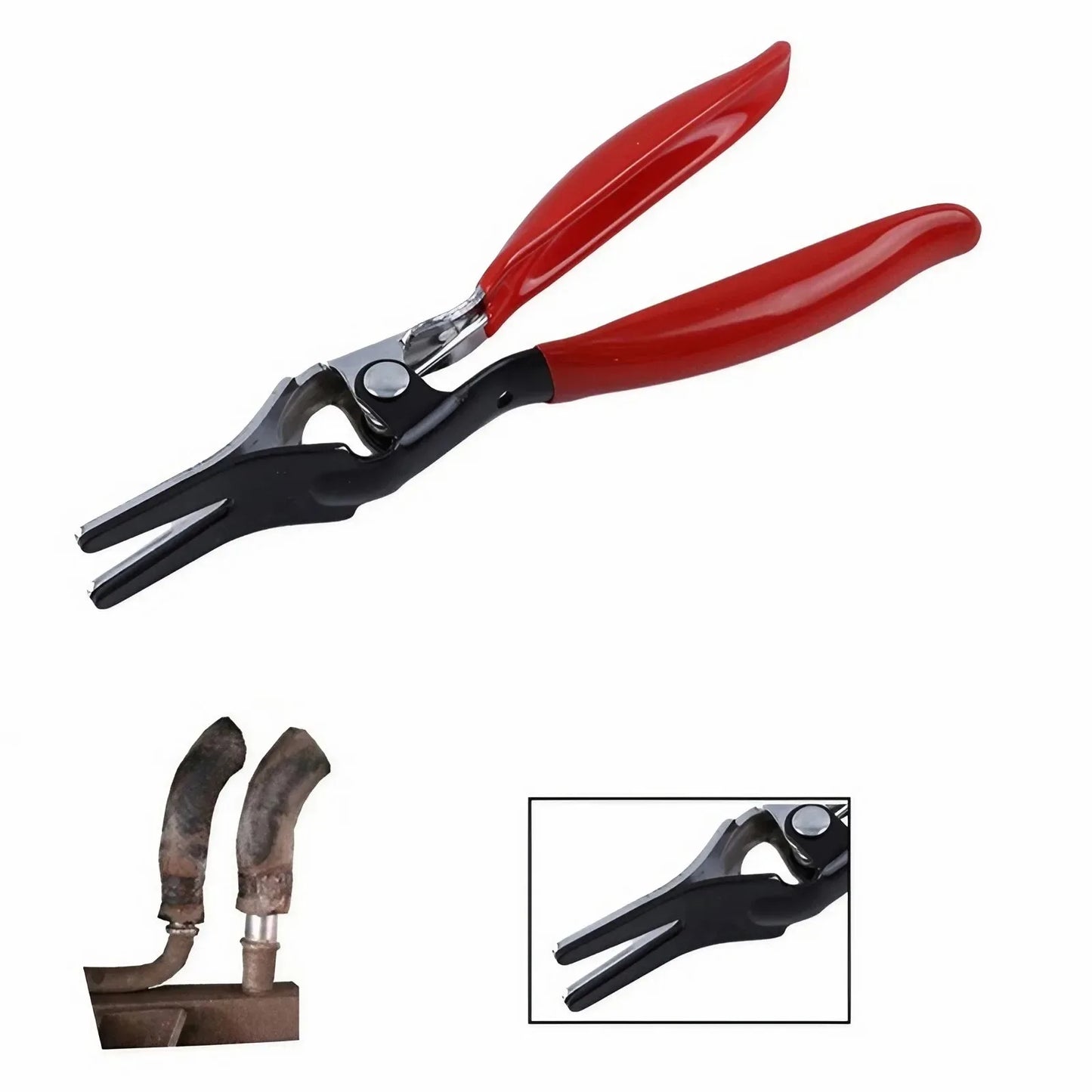 Car Trim Clip Removal Pliers, Auto Repair Tool for Light Maintenance, Bent Hose Pliers for Fuel and Vacuum Line