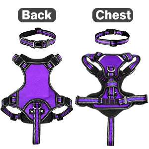 Pet Harness Collar and Leash Set All-in-one Reflective Dog Harness