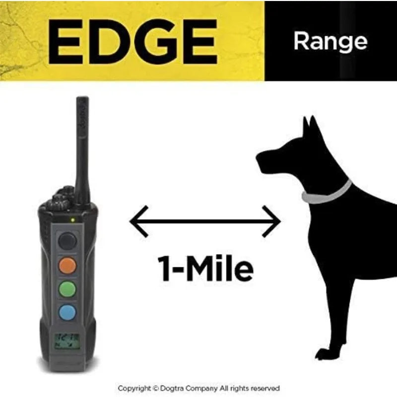 Edge Long Range High-Output 1-Mile Waterproof 4-Dog Expandable E-Collar with LED Receiver