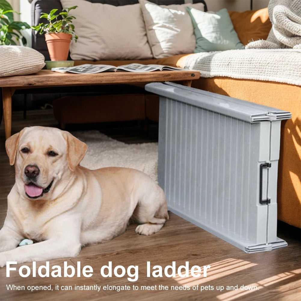 Car Dog Ladder Folding Pet Ramp Non-Slip Rug Surface