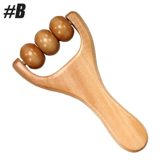 Botqtow Wooden Massage Roller for Body Cellulite and Muscle Relief