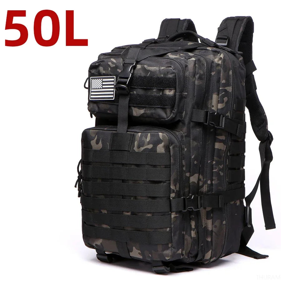25L/50L 1000D Nylon Waterproof Trekking Fishing Hunting Bag