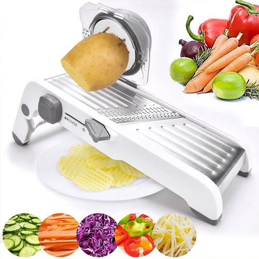 LMETJMA Ultra Sharp Mandoline Slicer Adjustable Thickness