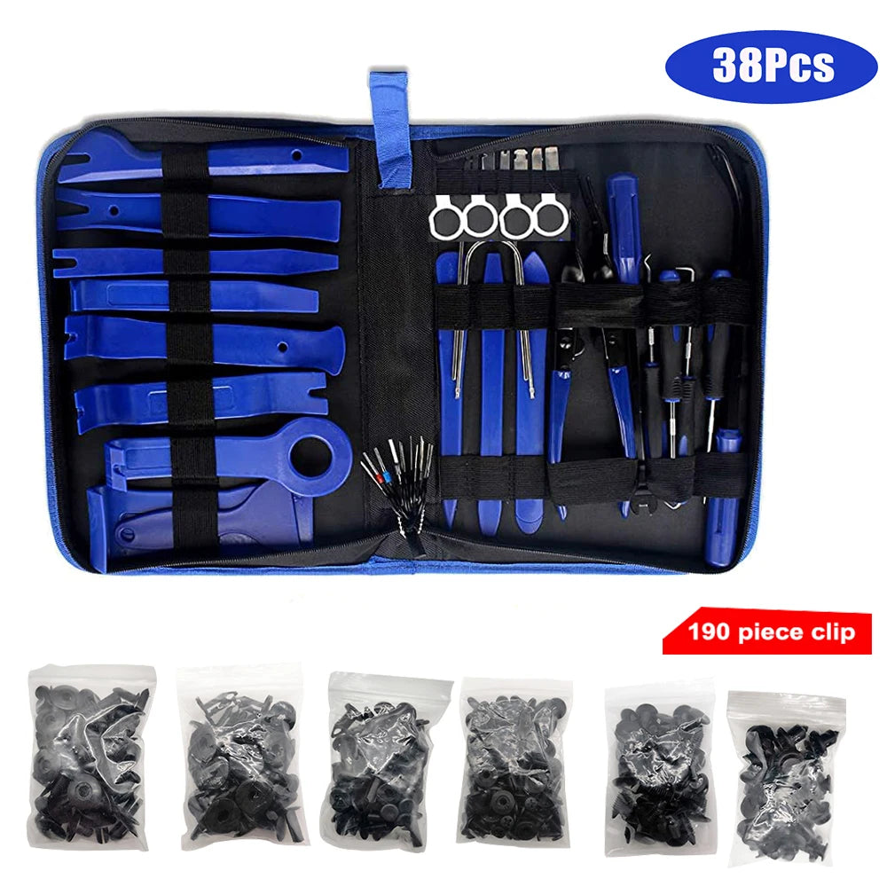 38Pcs Car Interior Disassembly Tool Plastic Panel Trim Removal Set