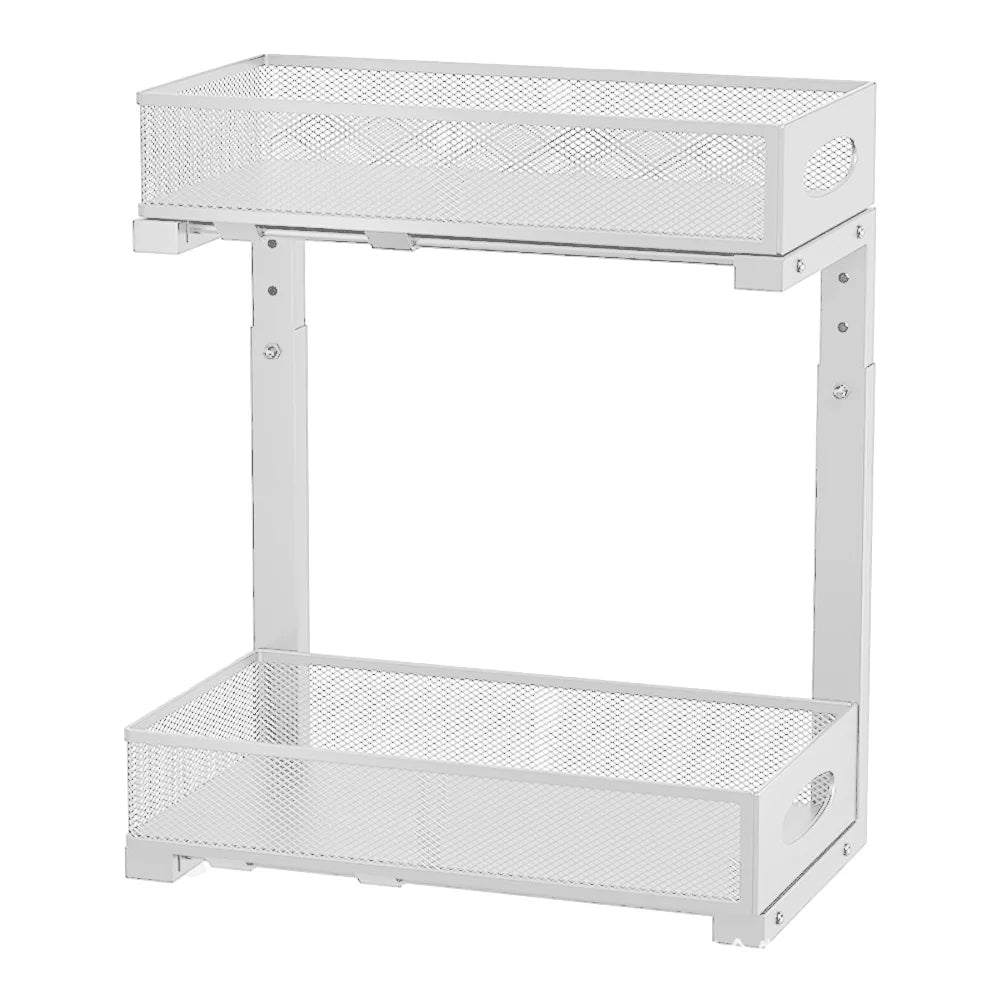 HiMISSH 2 Tier Pull Out Under Sink Organizer Sliding Drawer