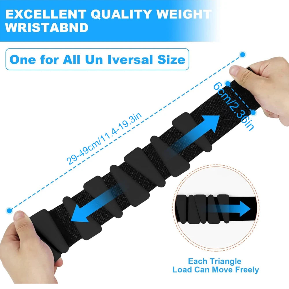 WEFITON Silicone Adjustable Wrist And Ankle Weights For Training