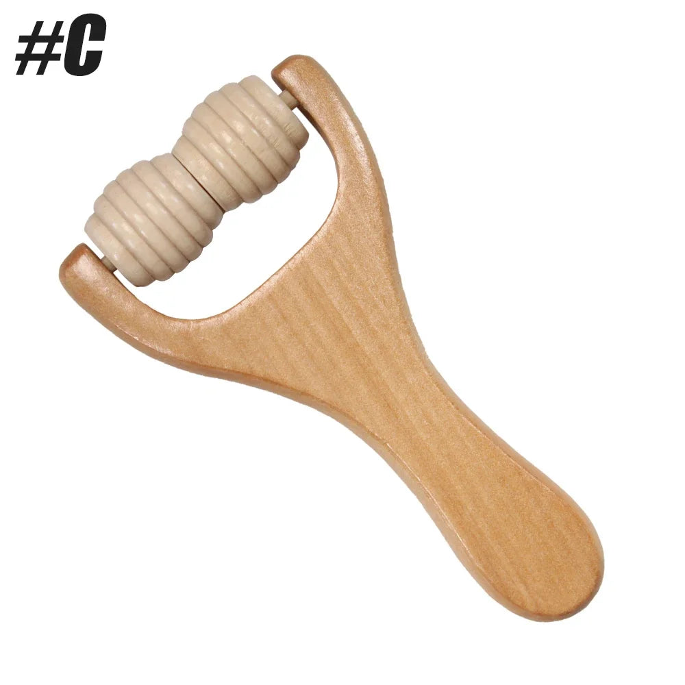 Botqtow Wooden Massage Roller for Body Cellulite and Muscle Relief