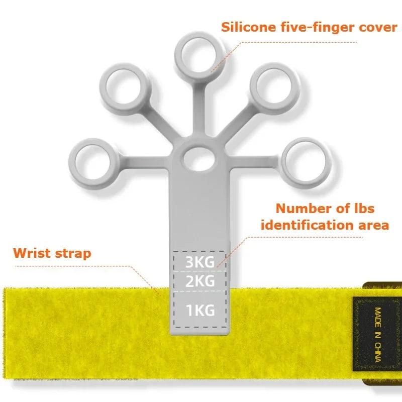 MIHJUSFDH Silicone Finger Expander Gripper Exercise Tool