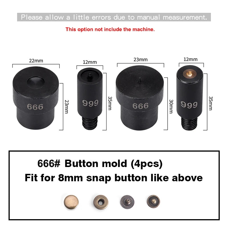 WUTA Manual Button Installation Tool Mute Punching Rivets