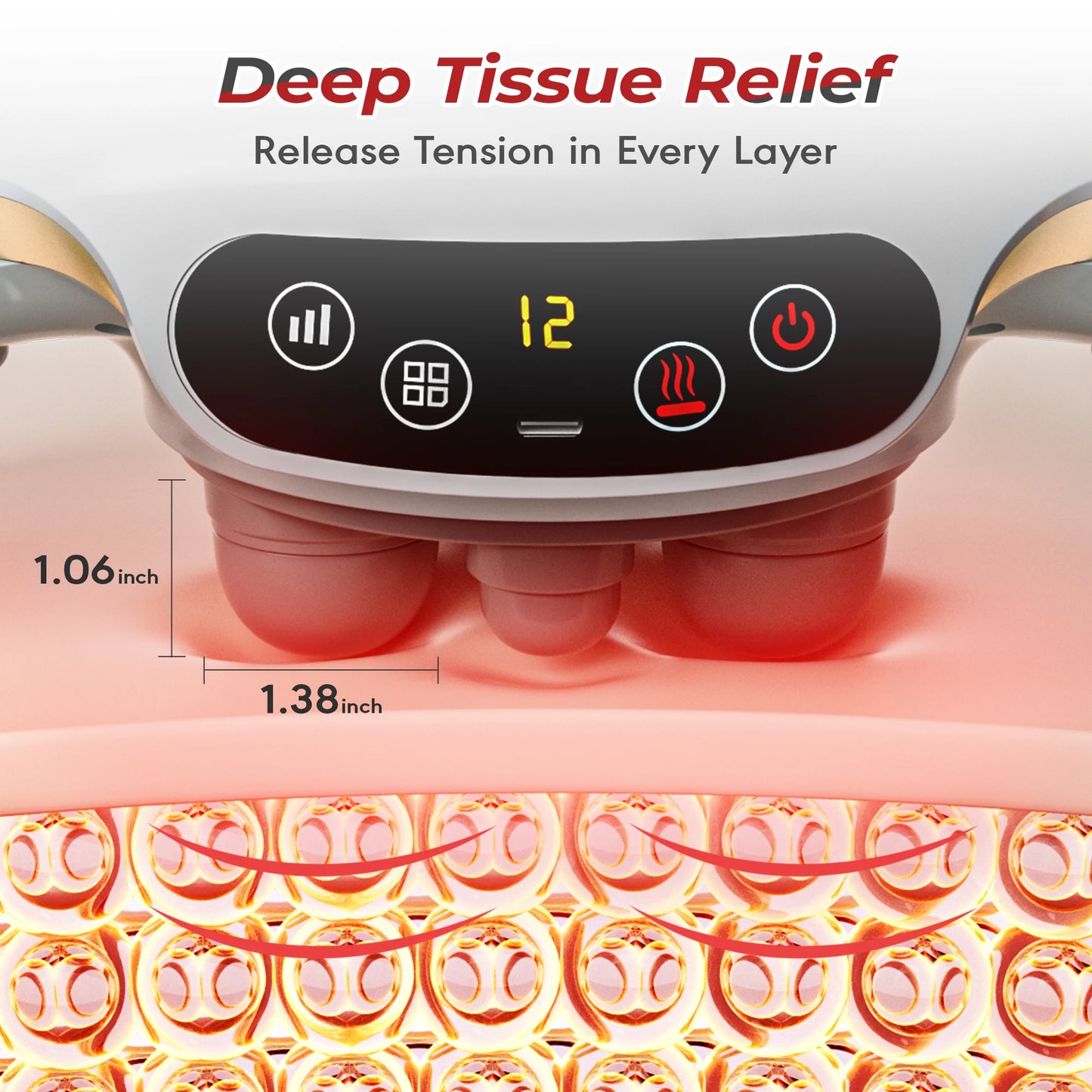 HOMEMASSA Abdominal Massager Electric Stomach Massager