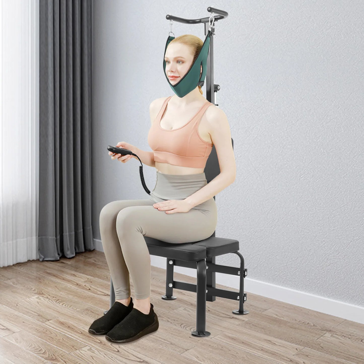 Hign-concerned Electric Cervical Traction Device With Remote Control