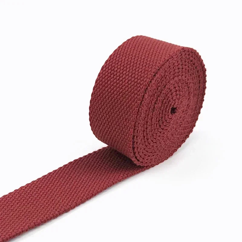 5Meters 20-50mm Cotton Webbing Tapes For DIY Bags Strap