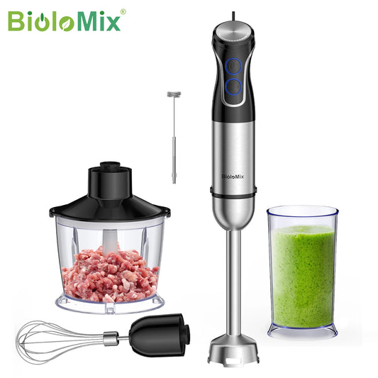 BioloMix 5 in 1 Immersion Hand Blender 1500W Food Processor