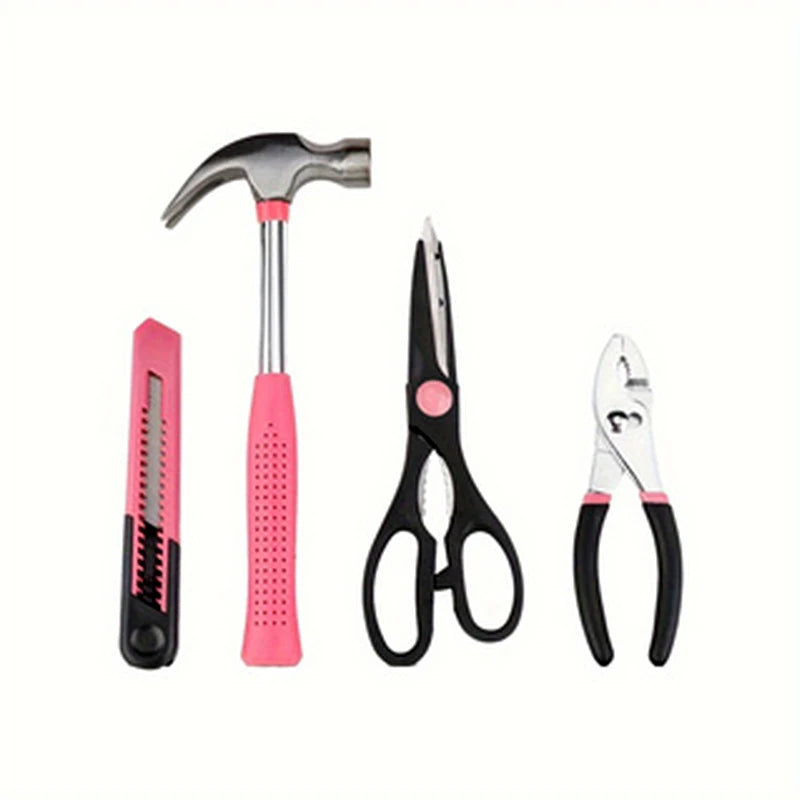 39-Piece All Purpose Household Pink Tool Kit for Girls