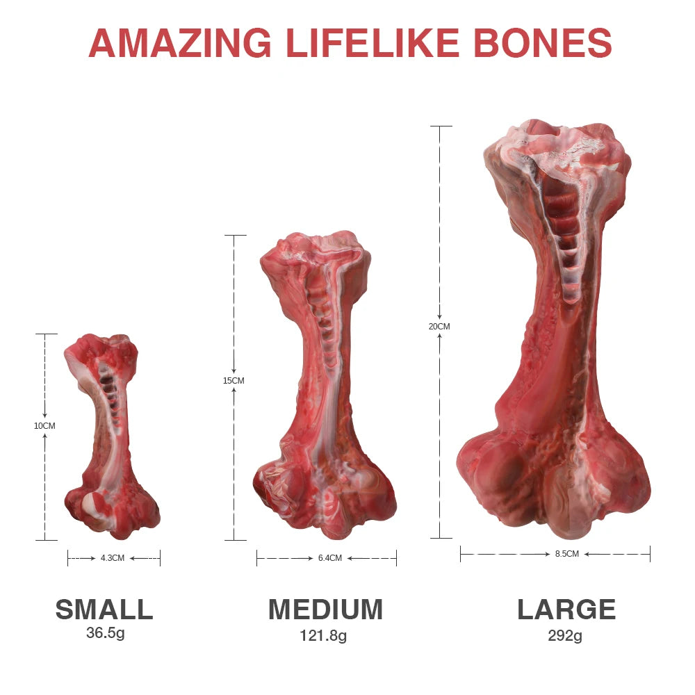 MASBRILL Dog Toys Aggressive Chewers Large Dogs Bone-Shaped Indestructible Nylon Toys