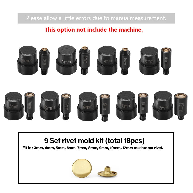 WUTA Manual Button Installation Tool Mute Punching Rivets