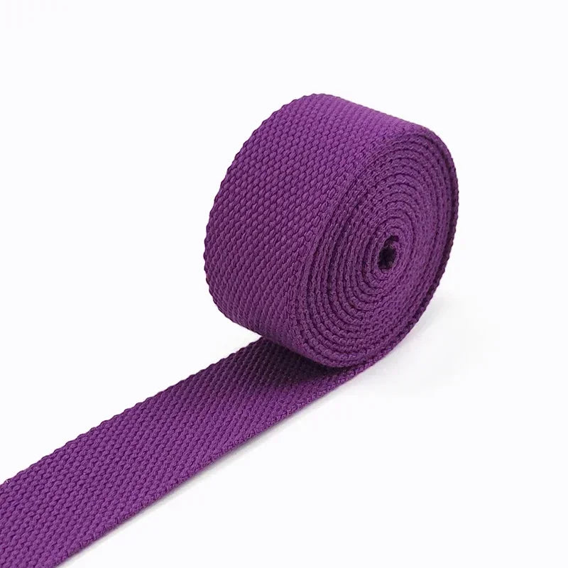 5Meters 20-50mm Cotton Webbing Tapes For DIY Bags Strap