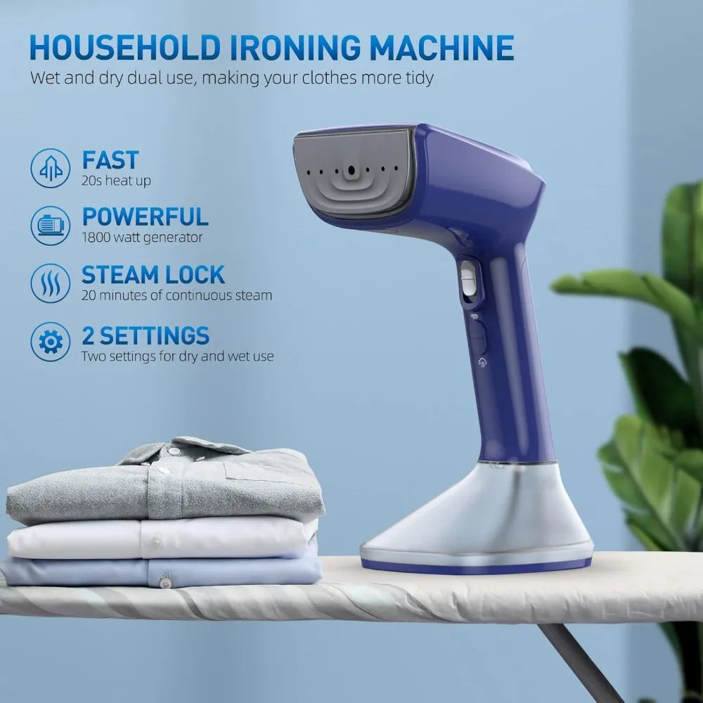 Steamer for Clothes - 1800W Powerful Steam Easy Use
