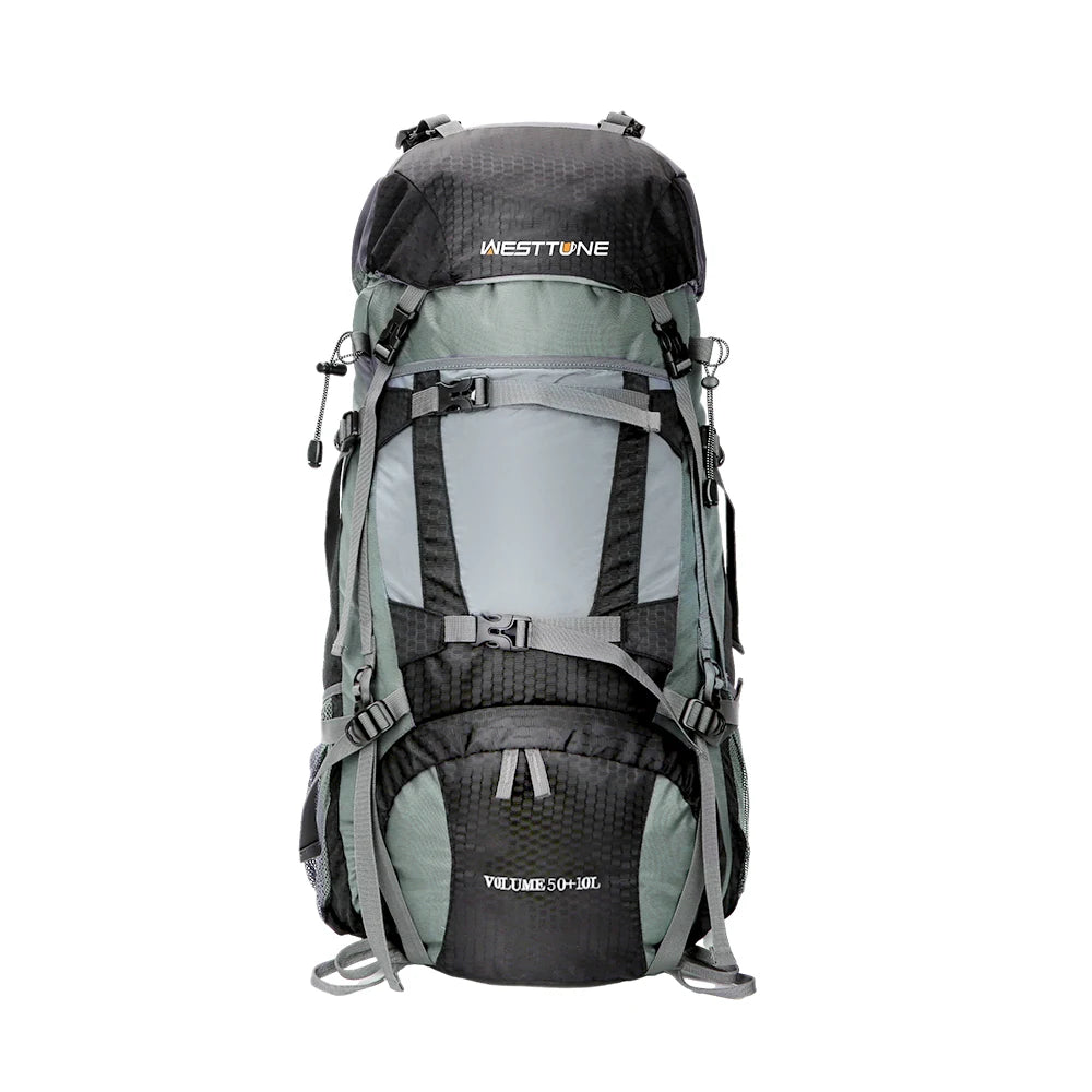 WESTTUNE 60L Explorer Internal Frame Backpack for Travel