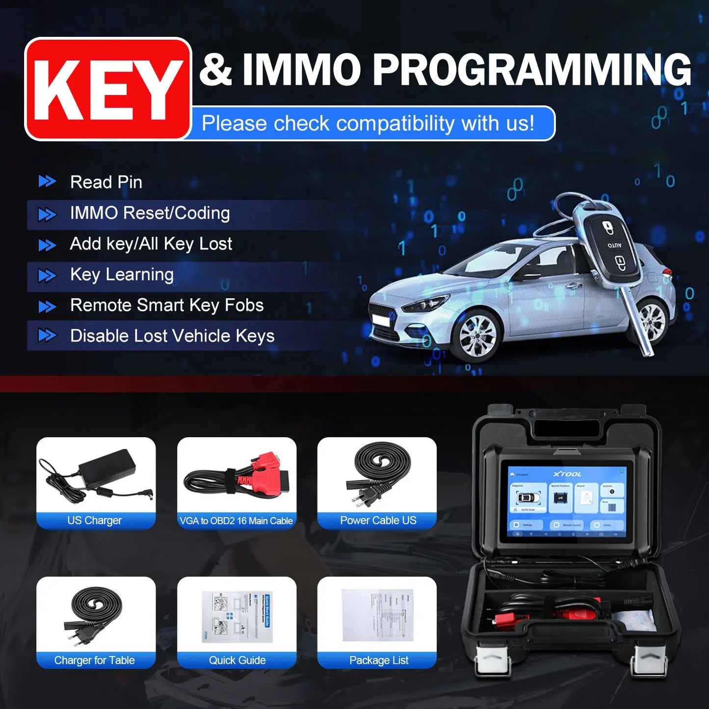 XTOOL D7S Auto Diagnostic Tool with ECU Coding and Resets