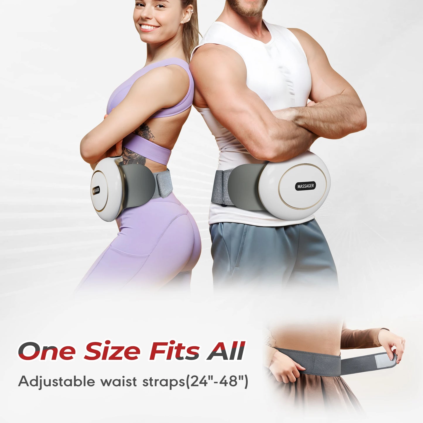 HOMEMASSA Abdominal Massager Electric Stomach Massager
