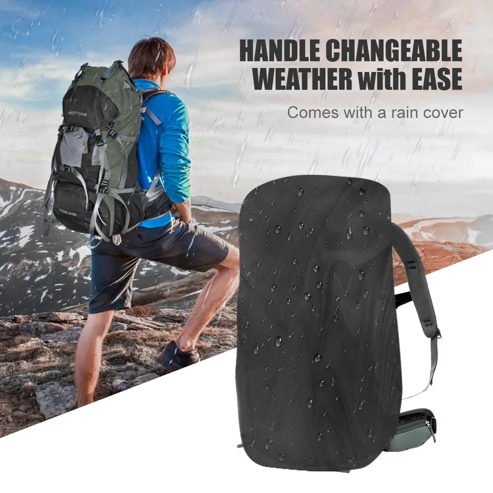 WESTTUNE 60L Explorer Internal Frame Backpack for Travel