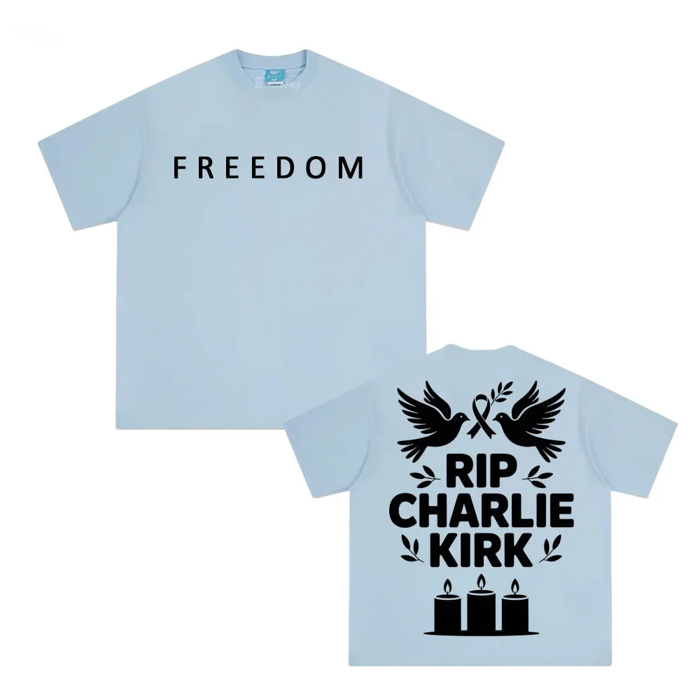 Freedom Homing Pigeon Tee RIP Charlie Kirk Unisex 100 Cotton