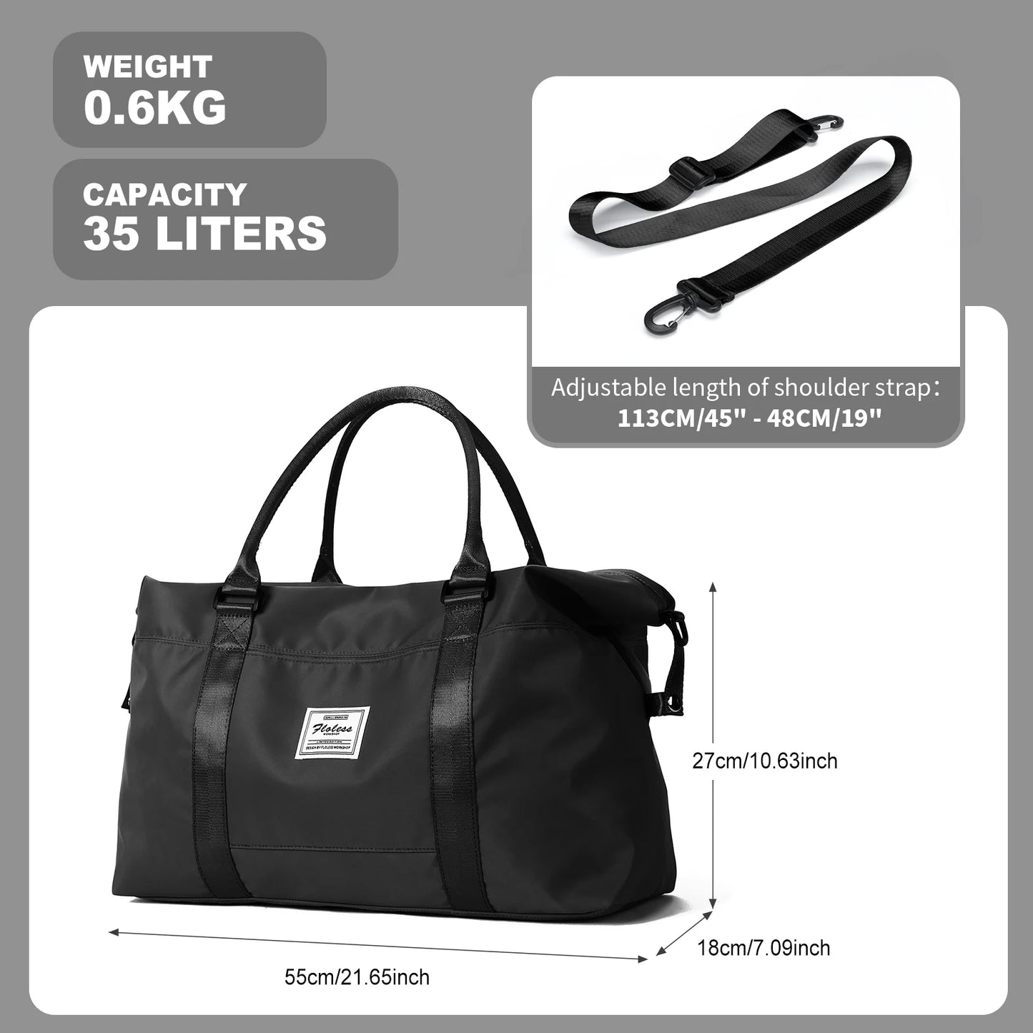 Travel Duffel Bag Weekender Bags for Women Men Carry On